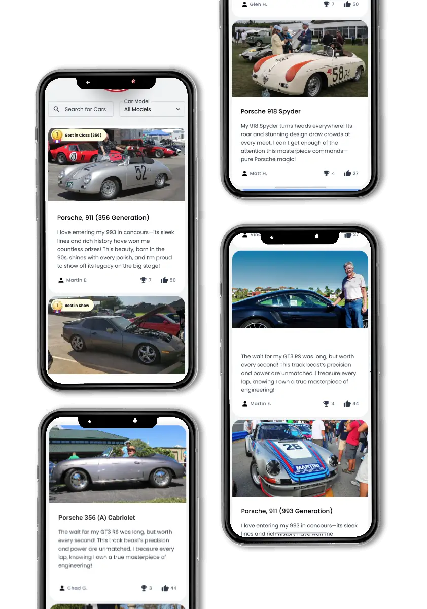 Porsche Online Car Show Awards